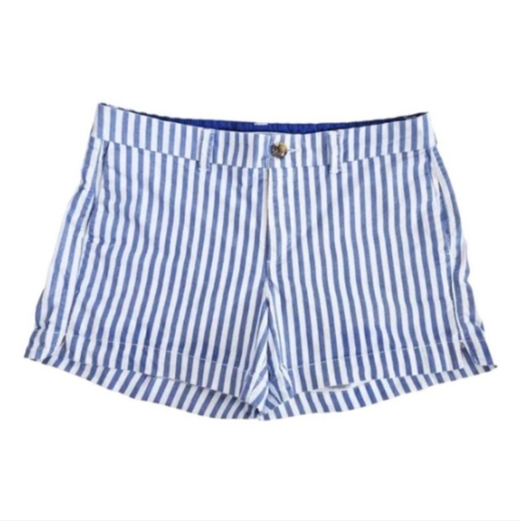Blue/White Striped Everyday Shorts - Picture 1 of 5